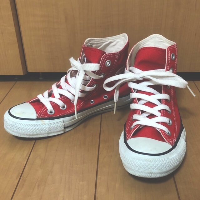 CONVERSE(コンバース)の最終値下げ！！！！美品オールスターハイカットスニーカー レディースの靴/シューズ(スニーカー)の商品写真