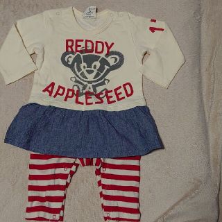 レディーアップルシード(REDDY APPLESEED)の新品❣️REDDY APPLE SEED 長袖ワンピース型ロンパース(ロンパース)