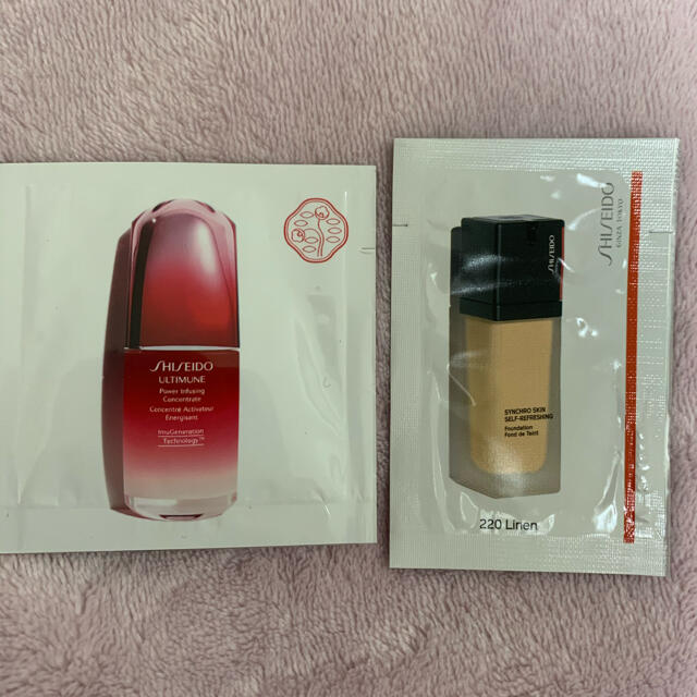 SHISEIDO (資生堂)(シセイドウ)のSHISEIDO ファンデーションと美容液のサンプルセット コスメ/美容のベースメイク/化粧品(ファンデーション)の商品写真