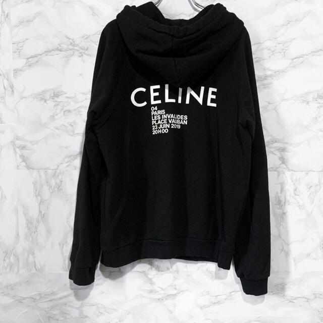 激安商品 - celine CELINE バックプリントパーカー 20ss パーカー