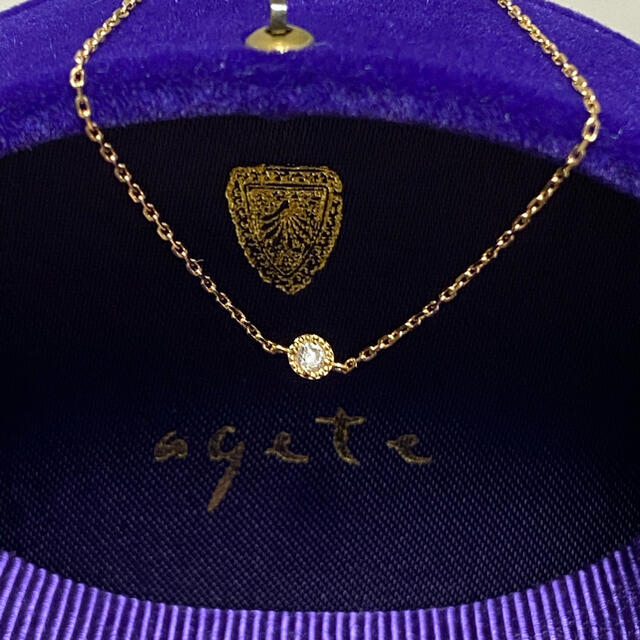 ダイヤ　agete ブレスレット　18K