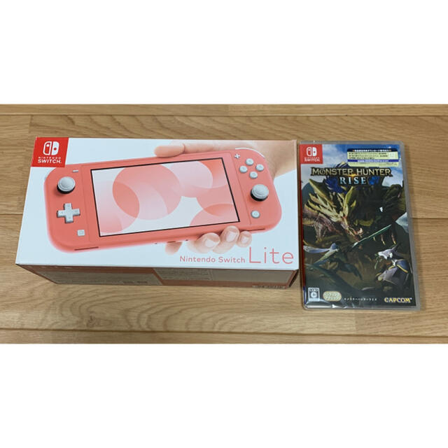 新品 nintendo switch lite モンスターハンターライズ セット