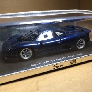 ジャガー(Jaguar)のスパーク　1/43  ジャガー　XJR 15 メタリックブルー　ミニカー (ミニカー)