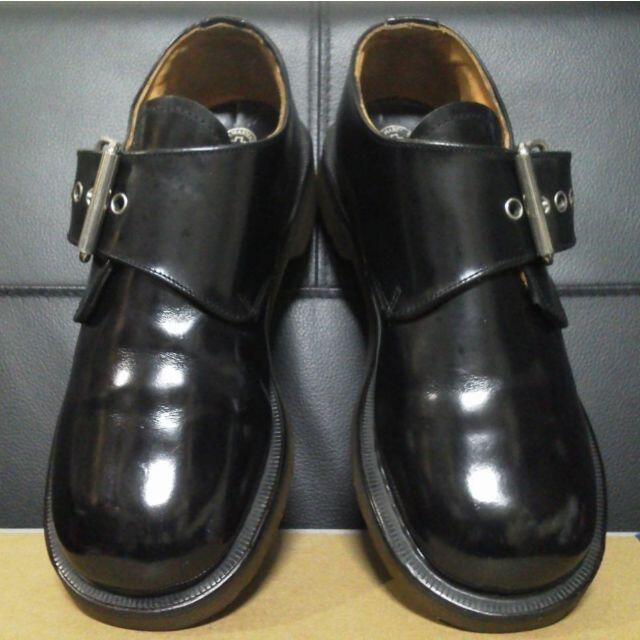 GEORGE COX(ジョージコックス)の【激レア】Dr.Martens×GeorgeCox 英国製 モンク UK5 黒 レディースの靴/シューズ(ローファー/革靴)の商品写真