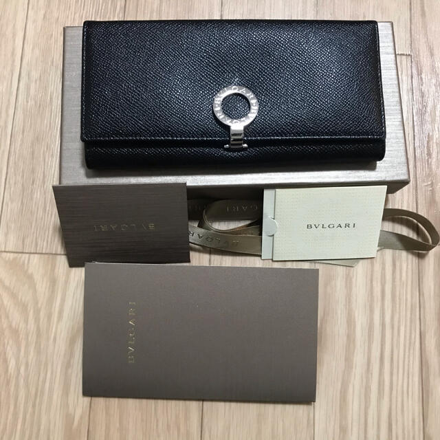 ブルガリBVLGARI 財布 長財布 二つ折り 美品