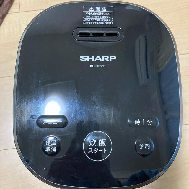 SHARP(シャープ)のSHARP ジャー炊飯器 KS-CF05B-B  スマホ/家電/カメラの調理家電(炊飯器)の商品写真