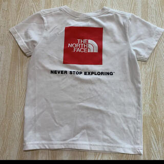 ザノースフェイス(THE NORTH FACE)のノースフェイスキッズ　110 スクエアロゴ　ティー　Tシャツ　春夏　赤ロゴ(Tシャツ/カットソー)