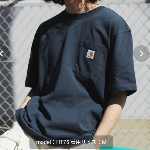 carhartt(カーハート)の新品未使用 カーハート ポケット ビッグ Tシャツ ネイビー K87 NVY M メンズのトップス(Tシャツ/カットソー(半袖/袖なし))の商品写真
