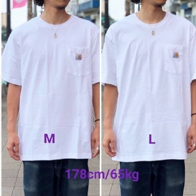 carhartt(カーハート)の新品未使用 カーハート ポケット ビッグ Tシャツ ネイビー K87 NVY M メンズのトップス(Tシャツ/カットソー(半袖/袖なし))の商品写真