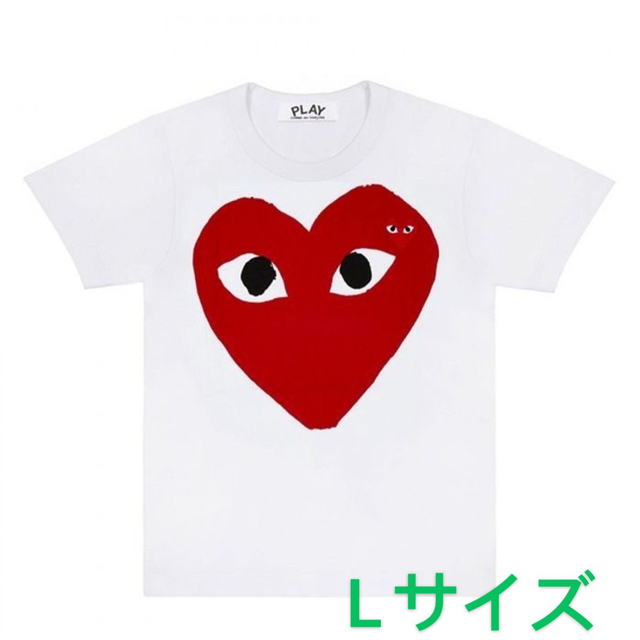 【即発】COMME des GARCONS レディース ハートプリント Tシャツ