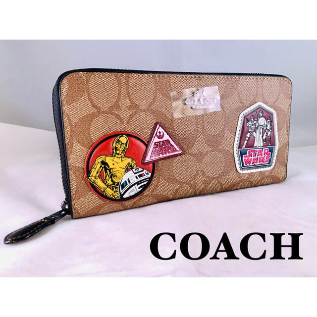 【早い者勝ち】coach コーチ 長財布 スターウォーズ シグネチャー