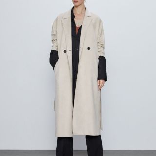 ザラ スエード トレンチコート(レディース)の通販 100点以上 | ZARAの ... 新品未使用 ZARA スエードテイストトレンチコート