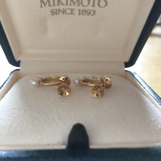 MIKIMOTO(ミキモト)のミキモト　K18 MIKIMOTO ベビーパール　イヤリング　ケース無し レディースのアクセサリー(イヤリング)の商品写真