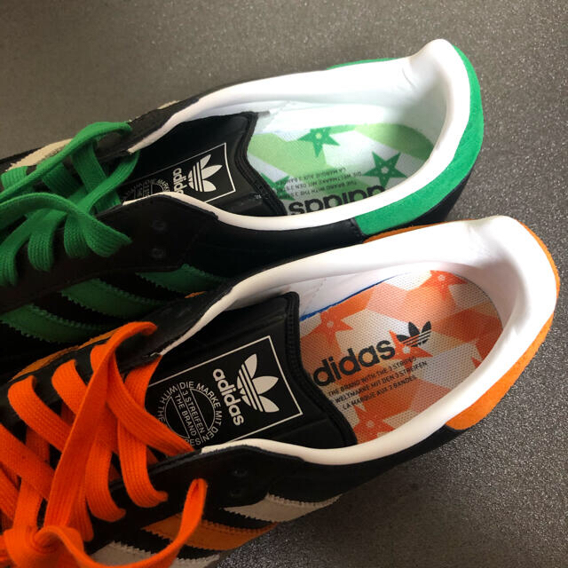 adidas(アディダス)の新品 26cm adidas アディダス サンバ samba 緑 オレンジ メンズの靴/シューズ(スニーカー)の商品写真