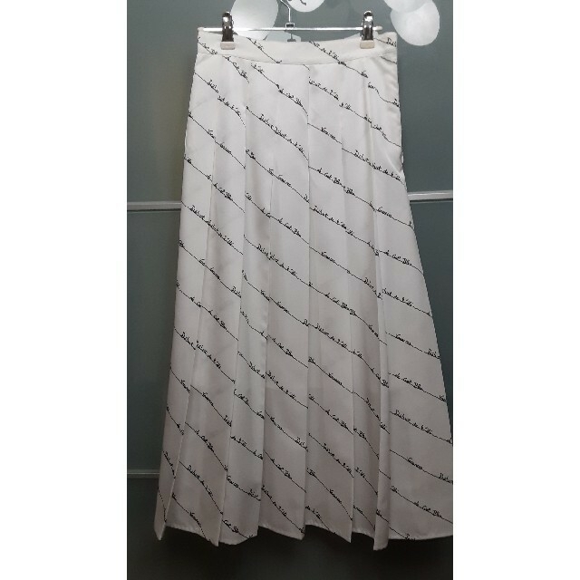 ルシェルブルー・Monogram Print Pleated Skirt 2