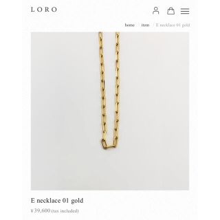 ビューティアンドユースユナイテッドアローズ(BEAUTY&YOUTH UNITED ARROWS)のl'oro ロロ　最終値下げ！！(ネックレス)