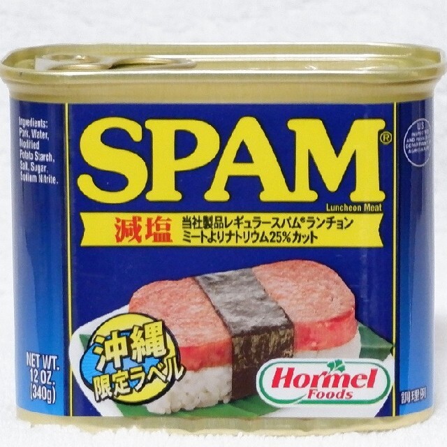 ｜ラクマ　スパム　FUKU's　by　shop　SPAM　減塩　ポークランチョンミート　340g　10缶　沖縄ホーメルの通販
