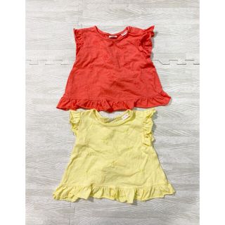 ザラキッズ(ZARA KIDS)の双子 ザラベイビー ノースリーブ トップス カラー違い 2枚セット(シャツ/カットソー)