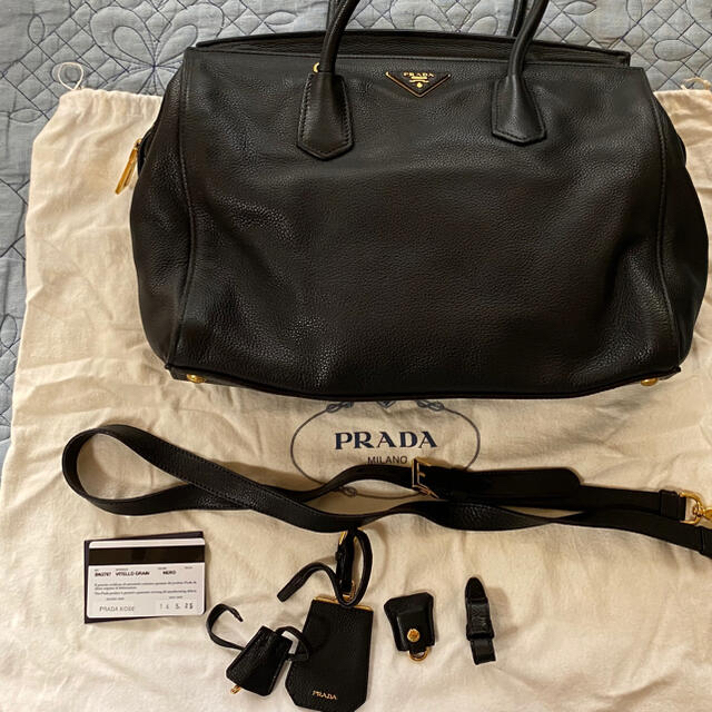 美品　PRADA プラダ　ハンドバック　ブラックビジネス