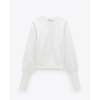 ザラ(ZARA)のZARA バルーンスリーブスウェットシャツ(トレーナー/スウェット)