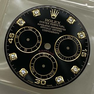 ロレックス(ROLEX)のＲＯＬＥＸ　デイトナ８Ｐダイヤ　純正黒文字盤　１１６５２８(腕時計(アナログ))