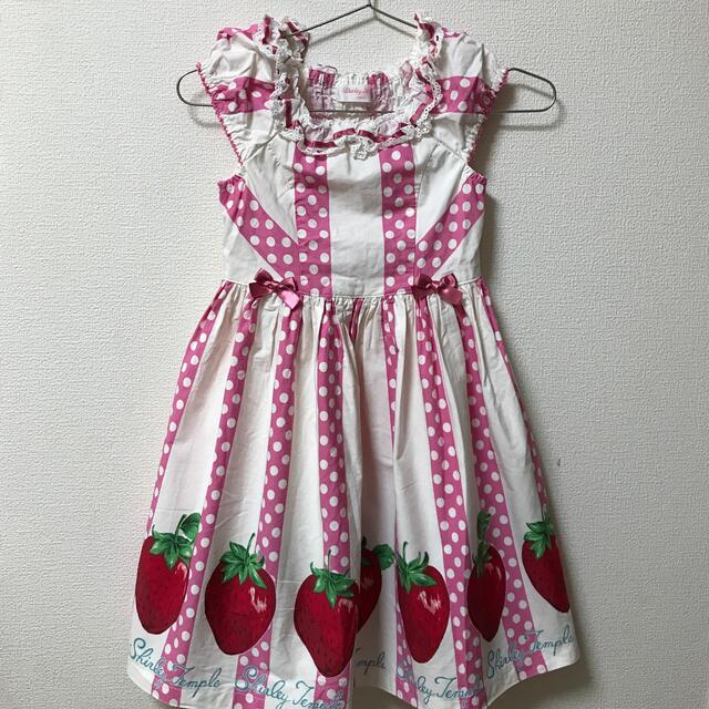 シャーリーテンプル☆いちごワンピース130 【超安い】 7912円 www