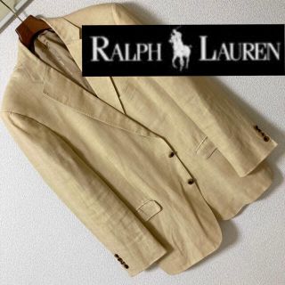 ポロラルフローレン(POLO RALPH LAUREN)の良品◆ラルフローレン◆麻 リネン100 3ボタン段返り テーラード ジャケット(テーラードジャケット)