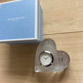 ウェッジウッド(WEDGWOOD)のウェッジウッド　ハート型　置時計(置時計)