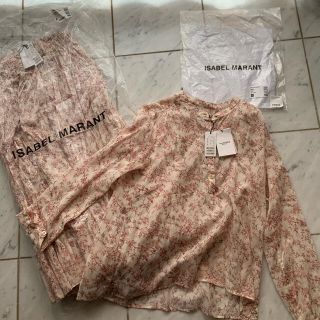 イザベルマラン(Isabel Marant)の専用イザベルマラン　コットンフラワープリント　シャツ36&スカート38　 セット(シャツ/ブラウス(長袖/七分))