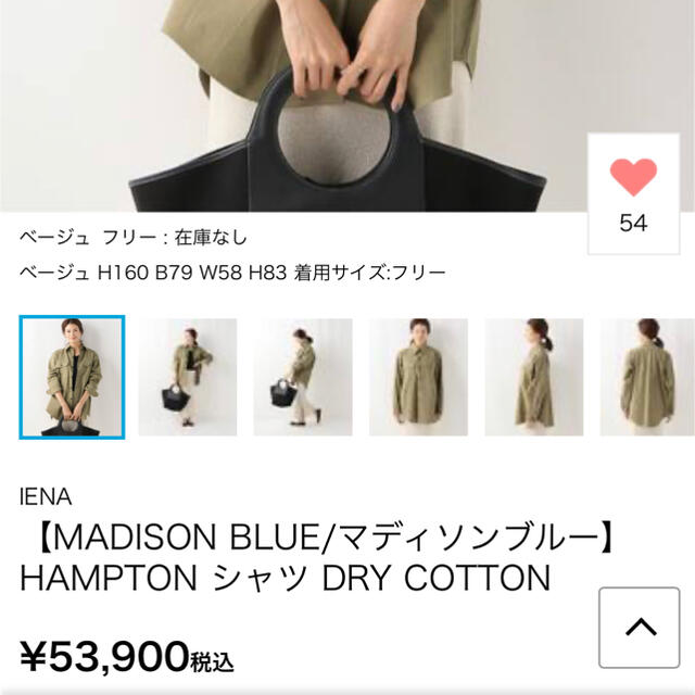 MADISONBLUE(マディソンブルー)のマディソンブルー　ハンプトンシャツ　ドライコットン レディースのトップス(シャツ/ブラウス(長袖/七分))の商品写真