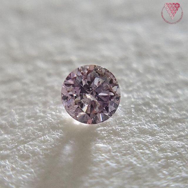 0.067 ct F.Br.Pur.Pink I1 天然 ピンク ダイヤFANCY