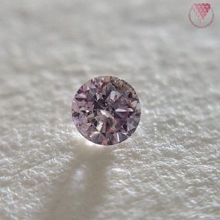 0.067 ct F.Br.Pur.Pink I1 天然 ピンク ダイヤ(リング(指輪))