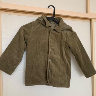 ムジルシリョウヒン(MUJI (無印良品))のキッズサイズ無印のカーキコート(ジャケット/上着)