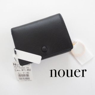 スコットクラブ(SCOT CLUB)の新品■スコットクラブ購入■nouer  カウレザー三つ折りウォレット  ブラック(財布)