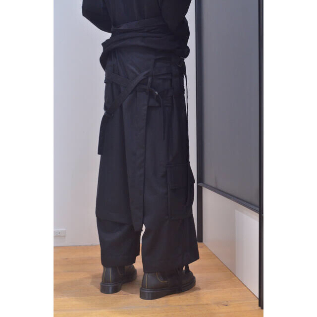 メンズyohjiyamamoto 18ss 南無阿弥陀仏レーヨンパンツ