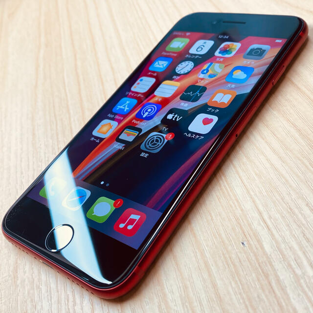 スマートフォン本体 ジャンク iPhoneSE2 第2世代 64GB Red SIMロック解除済