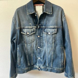 アクネ(ACNE)の最終値下げ！アクネ　Gジャン　オーバサイズ　ダメージ加工　44 ブルー(Gジャン/デニムジャケット)