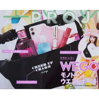 ウィゴー(WEGO)の【nicola ニコラ2021年2月号付録】WEGO モノトーンウエストポーチB(ボディバッグ/ウエストポーチ)