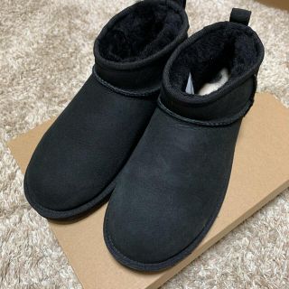 アグ(UGG)のUGG ウルトラミニ　25.0cm ブラック(ブーツ)