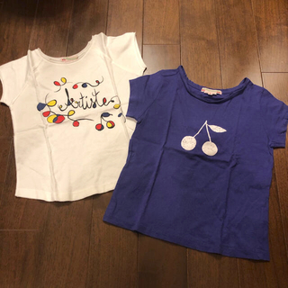 ボンポワン(Bonpoint)のTシャツ ボンポワン 4歳 2枚セット bonpoint 女の子 ベビー キッズ(Tシャツ/カットソー)