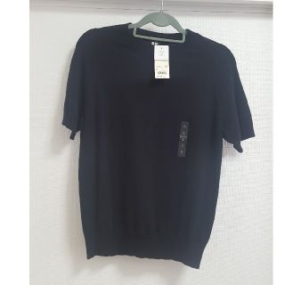 ユニクロ(UNIQLO)の☆タグ付き新品☆ 半袖ニット(ニット/セーター)