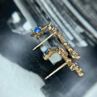 STAR JEWELRY - K10 スタージュエリー 星座 ピアス アシメントリーの