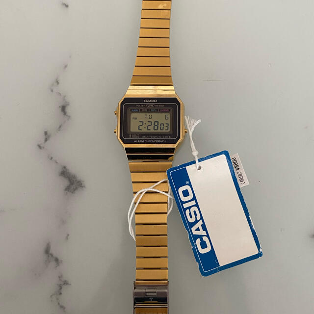 CASIO(カシオ)の【CASIO】クロノグラフ　ゴールド　イルミネーターチープカシオ　G-SHOCK メンズの時計(腕時計(デジタル))の商品写真