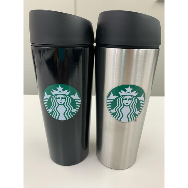 Starbucks Coffee(スターバックスコーヒー)の【限定品2個】STARBUCKS  ステンレス製携帯用魔法瓶 インテリア/住まい/日用品のキッチン/食器(タンブラー)の商品写真