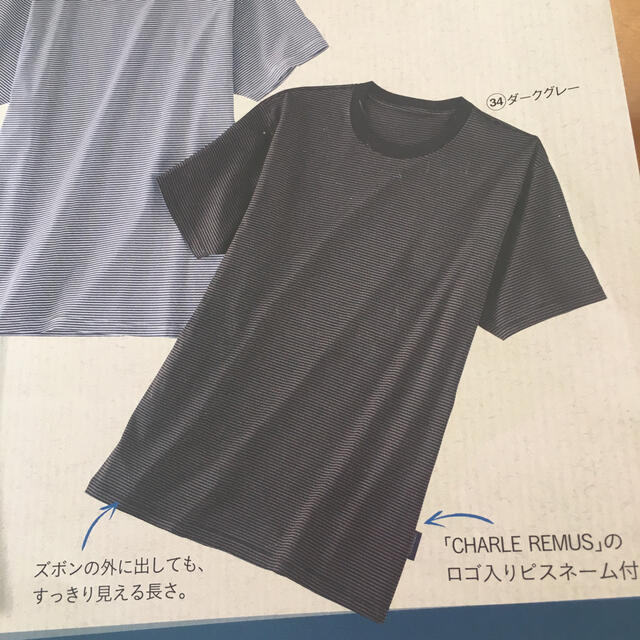 シャルレ(シャルレ)の未開封 シャルレ リーマス メンズトップTシャツ ダークグレー Mサイズ メンズのトップス(Tシャツ/カットソー(半袖/袖なし))の商品写真