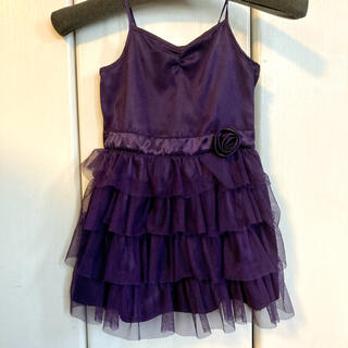 エイチアンドエム(H&M)の紫色　ドレス(ワンピース) キッズ用(ワンピース)
