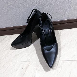 ジルサンダー(Jil Sander)のJil Sander ★ ストラップ パンプス ハイヒール 厚底 ブラック(ハイヒール/パンプス)