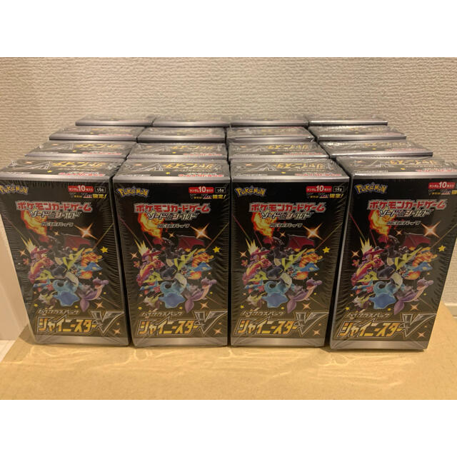 16BOX ポケモンカードゲーム シャイニースターV 販売買蔵 Box/デッキ