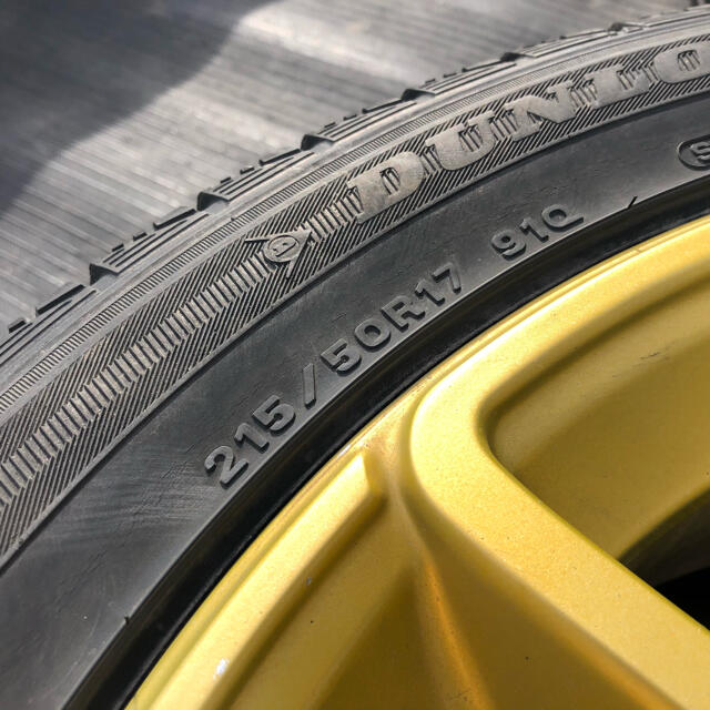 希少　スバル純正　ゴールド　215/50R17   4本セット 6