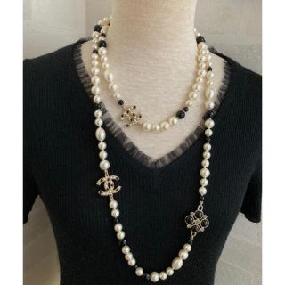 シャネル(CHANEL)のNa.様ご専用❤シャネル バイカラー パールネックレス(ネックレス)